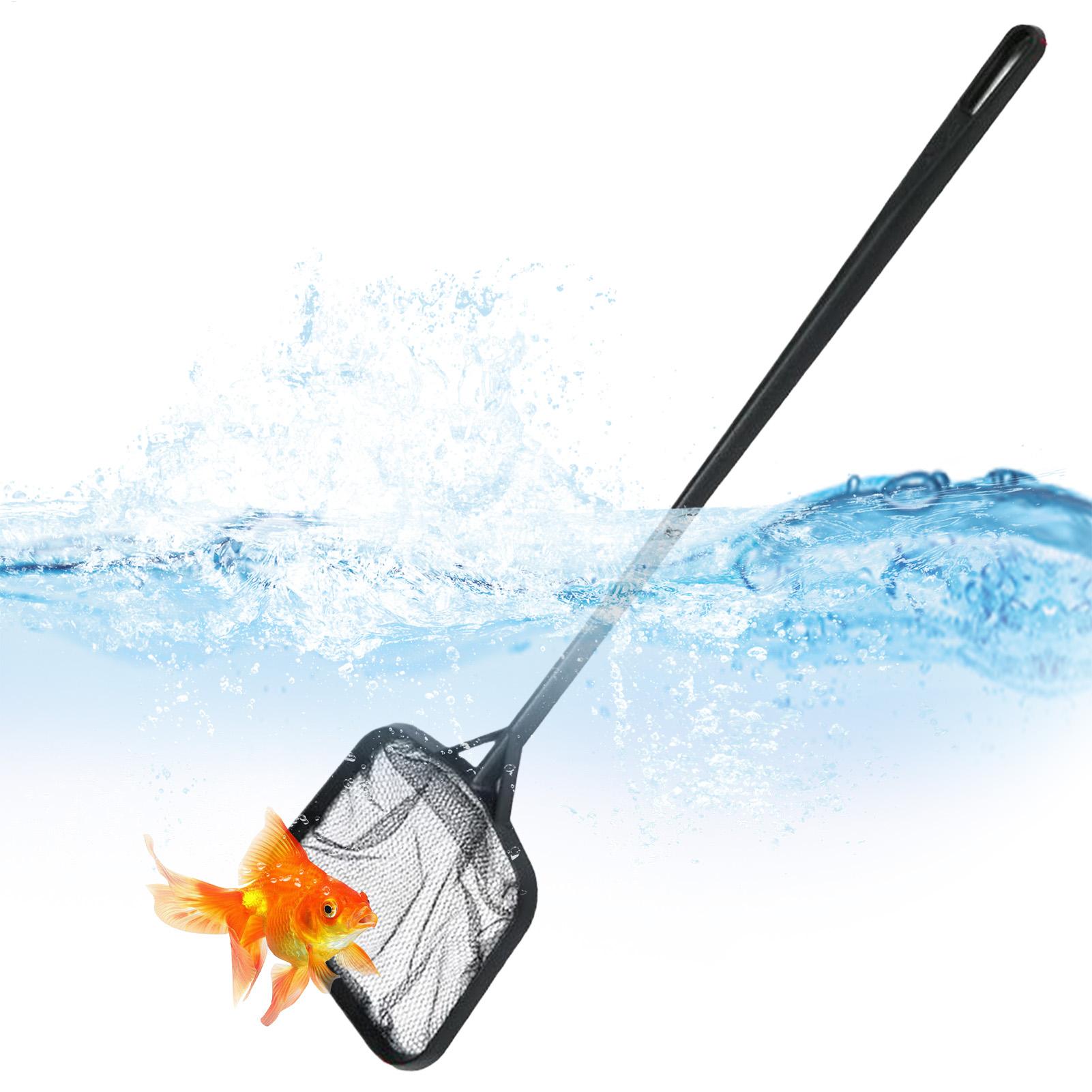 Aquarium Fish Real - プールネット 清掃用 ポータブルプールストレーナーネット 噴水清掃アクセサリー 水槽用ゴミ除去ツール 魚タンク用