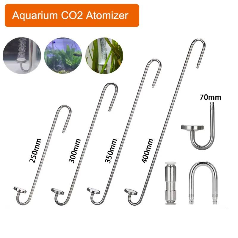 Co2 Diffuser Planted - ステンレス鋼のCO2ネブライザー,セラミックディスク,水族館のディフューザー,水生植物の成長,水槽のリファイナー