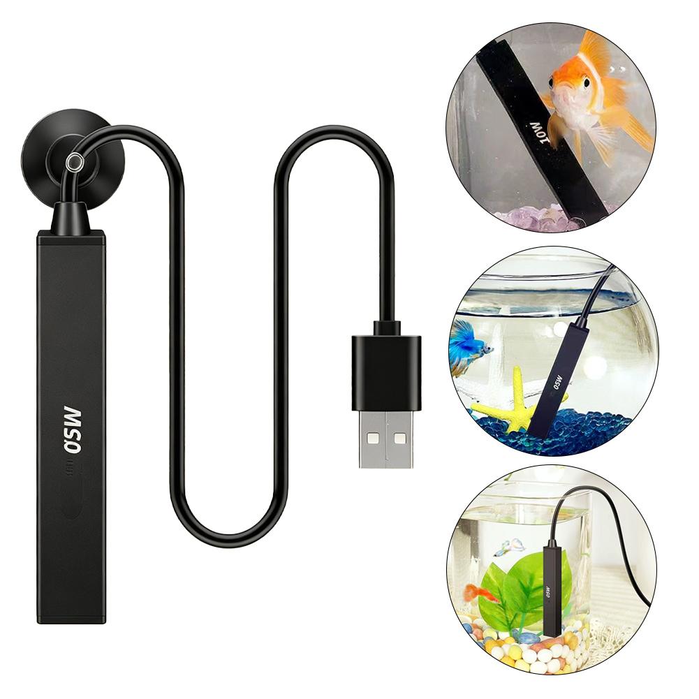 Aquarium Fish Real - ミニ USB 水族館ヒーター 5V 自動定温加熱ロッド小型水槽ベタボウルナノ水槽用安全
