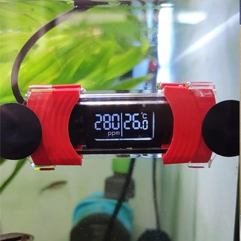 Aquarium Thermometer - 水族館温度計デジタル防水淡水魚水槽温度センサー、プローブ吸盤付き水質検査