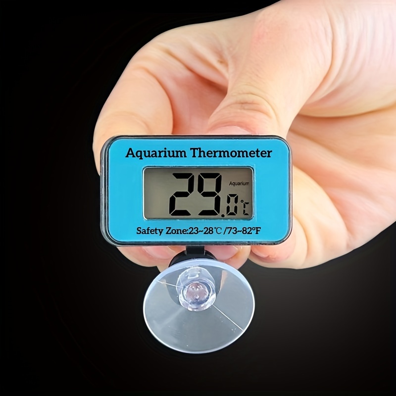 Aquarium Thermometer - 液晶デジタル水族館温度計プローブ吸盤付き水槽水電子温度計防水水生温度計