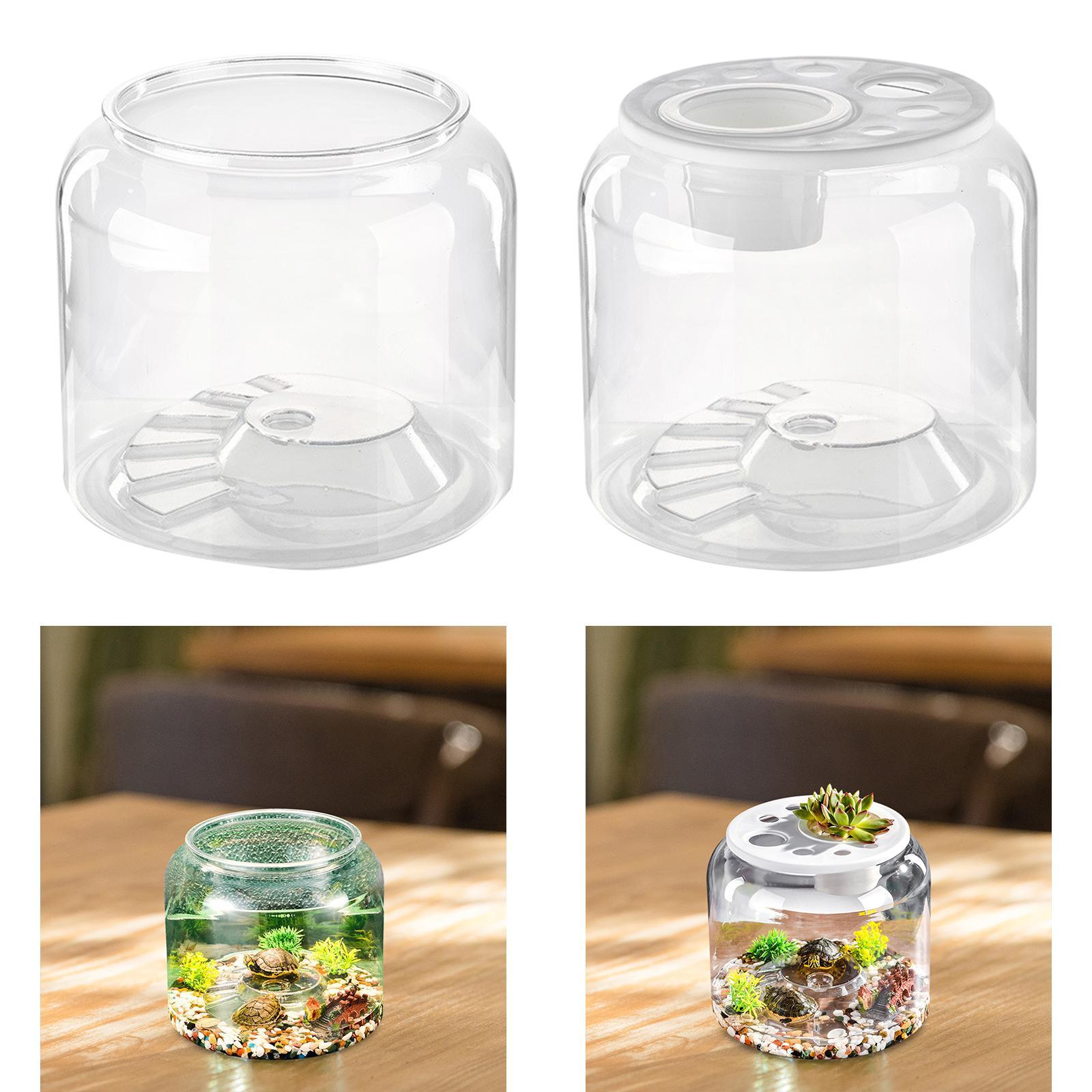 Draw Fish Aquarium - カメ用コンテナ 大容量 透明テーブルセンターピース おしゃれな水槽 家庭用応接室 アパートメント