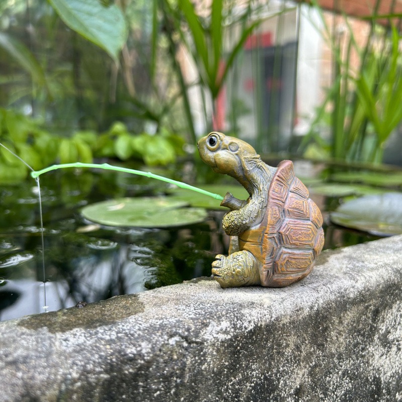 亀釣り水槽水族館装飾クリエイティブ中国風ロックガーデンウォー - Aquarium Fish In Pond のレビューと価格