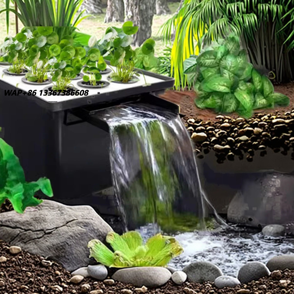 工場直送 屋外庭園用魚池滝濾過システム 隠し滝フィルターキッ - Aquarium Fish In Pond のレビューと価格
