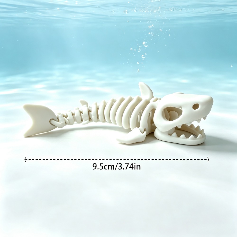 サメの骨格水槽装飾品、可動式オーナメント、爬虫類、魚タンクの - Aquarium Fish Real のレビューと価格