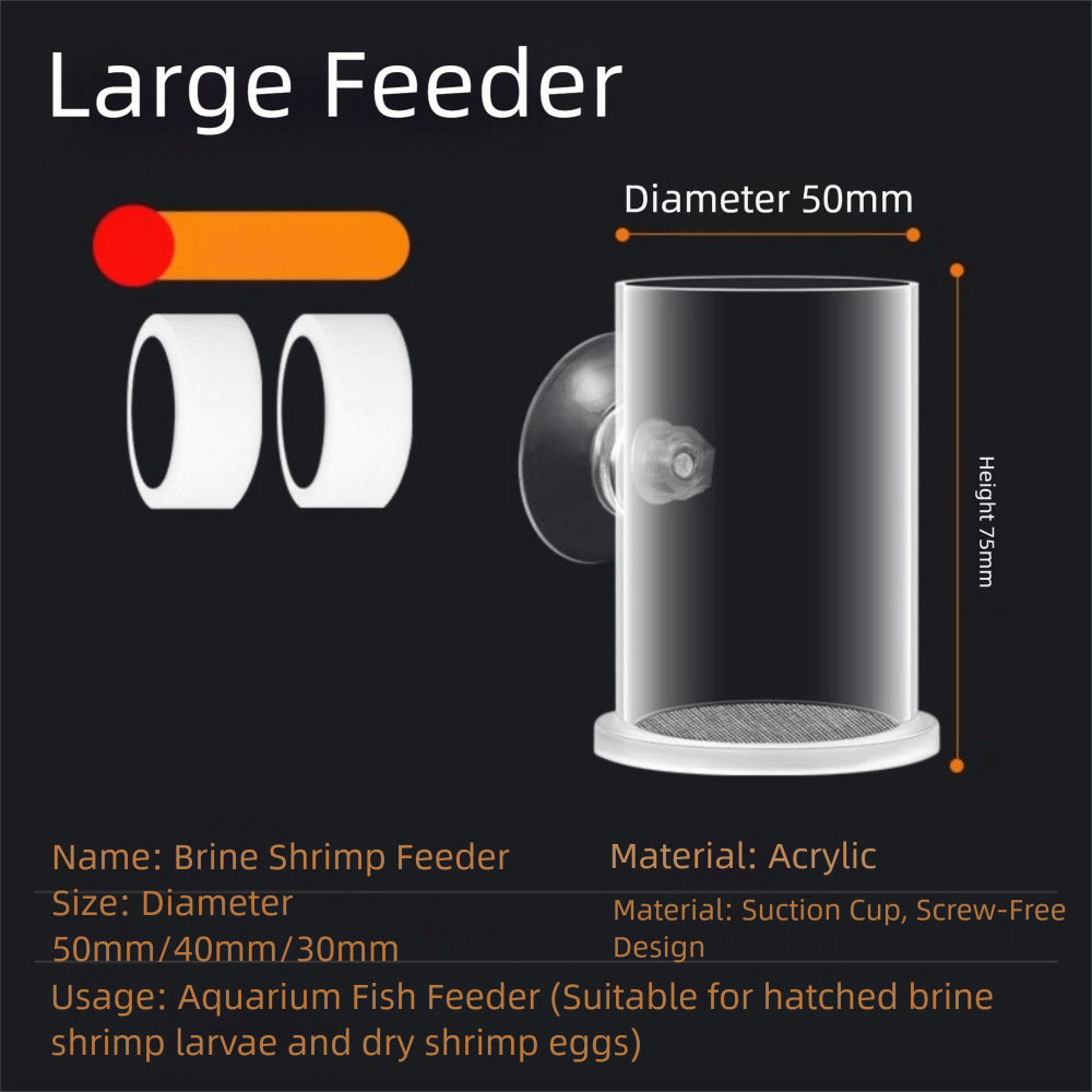 アクリル製ブラインシュリンプフィーダー固定点透明水槽給餌カッ - Aquarium Fish Eggs のレビューと価格