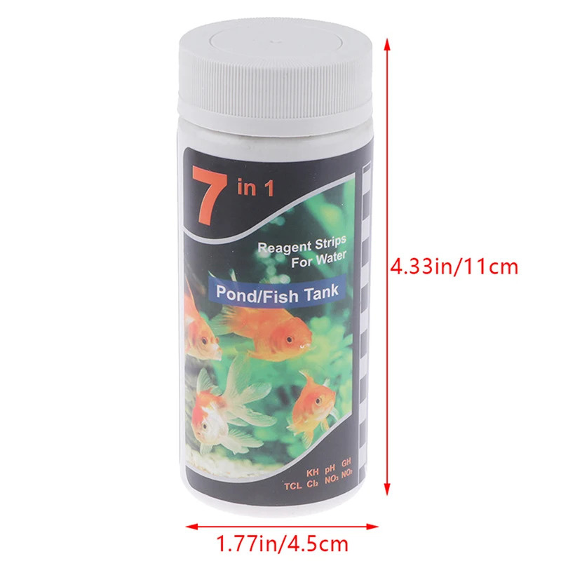7-In-1 PH テストストリップ、水族館プールテストキッ - Aquarium Fish In Pond のレビューと価格