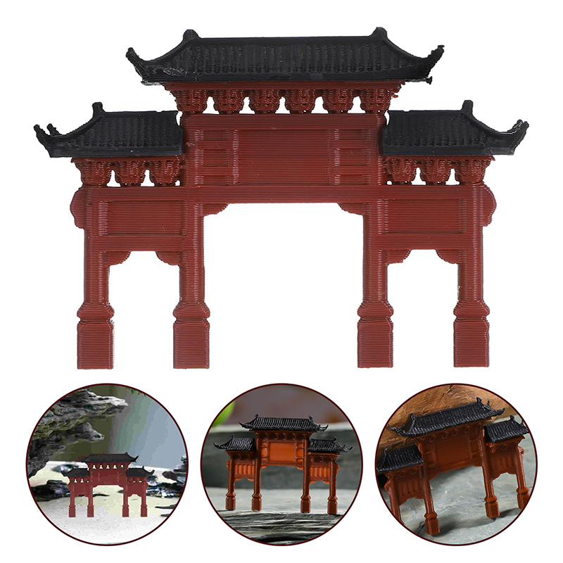 ミニアーチウェイ像古代建物モデル日本の庭の装飾品水槽の装飾品 - Aquarium Fish Japanese のレビューと価格