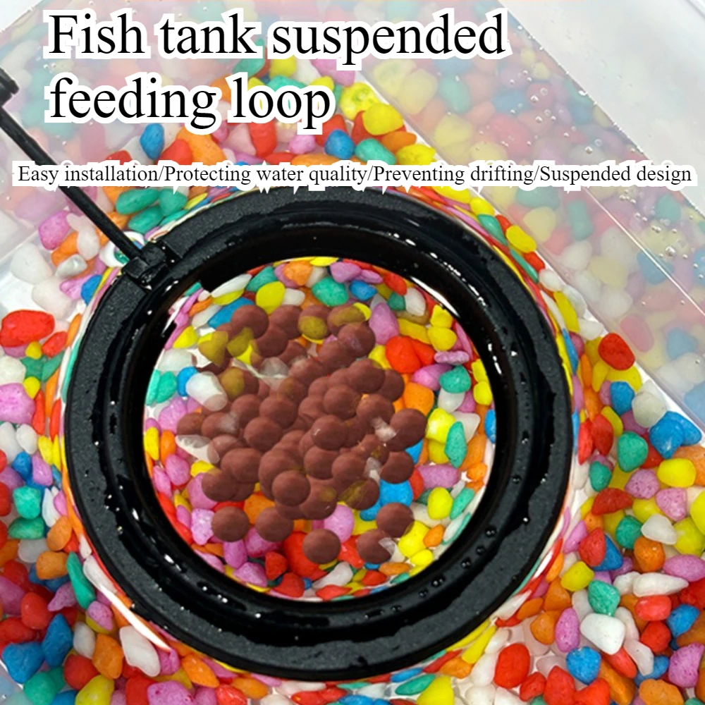 フィード吸盤水族館給餌リング水槽ステーションフローティングフ - Aquarium Fish Accessories のレビューと価格