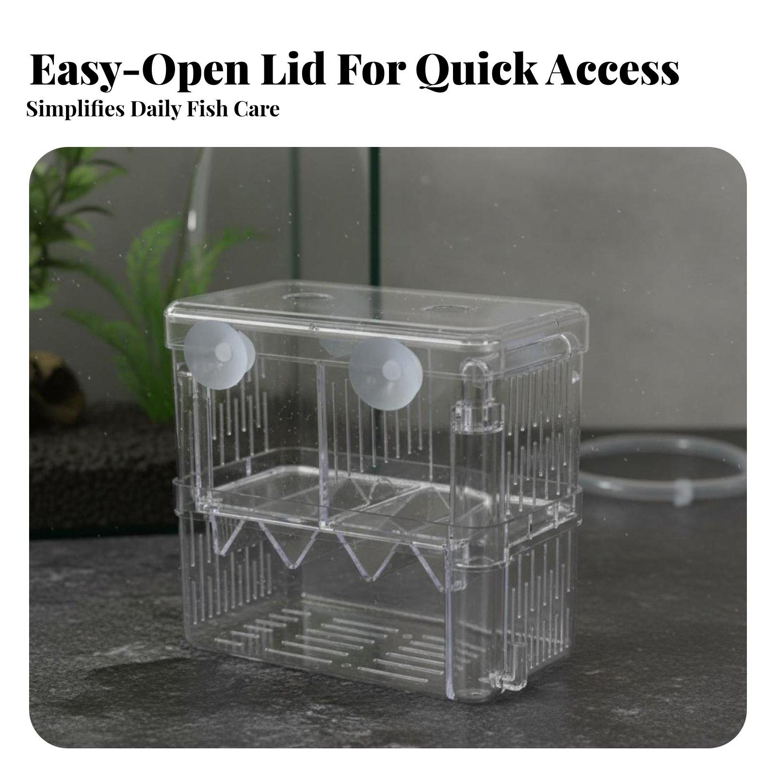 二層水槽飼育タンク稚魚隔離分離器透明孵化箱水槽用品用 - Aquarium Fish Usa のレビューと価格