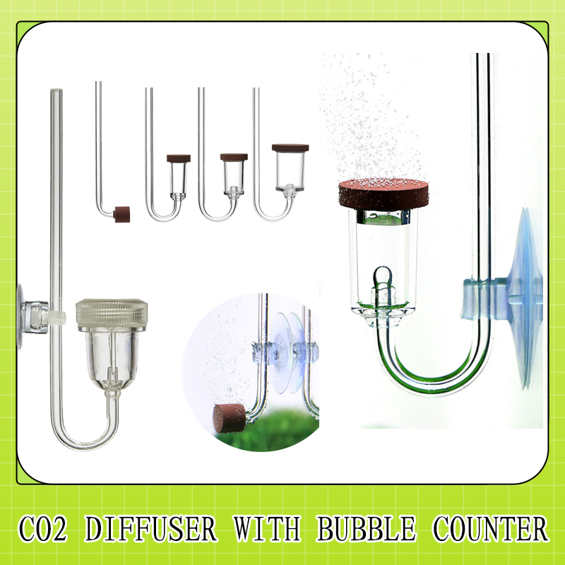 水族館用の2つのミニカートリッジのセット,気泡付きのスタイリ - Co2 Diffuser Planted のレビューと価格