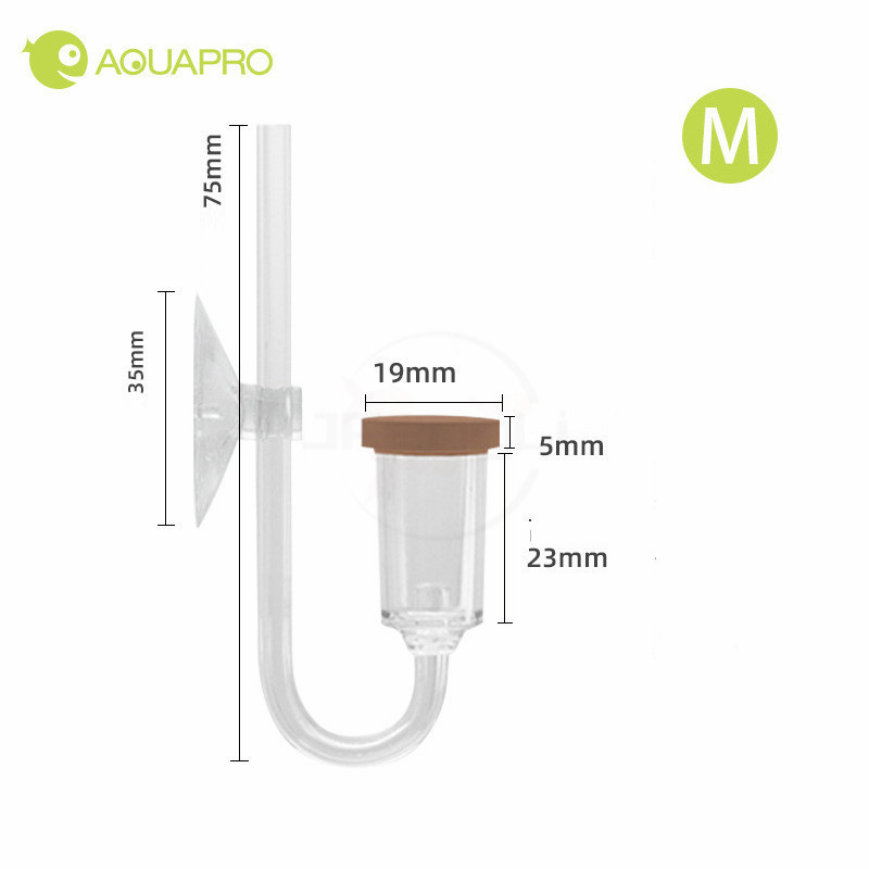 水族館用の2つのミニカートリッジのセット,気泡付きのスタイリ - Co2 Diffuser Planted のレビューと価格