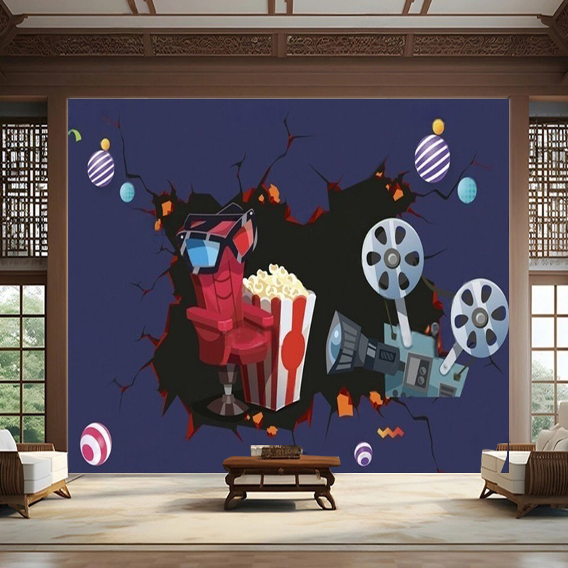 ユニークで新鮮なシネマカメラフィルムコーラポップコーンレトロ - Background Film 3D のレビューと価格