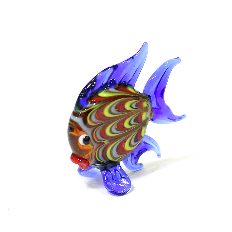 カラフルな熱帯魚ミニ置物かわいい小さな海の動物ガラスクラフト - Aquarium Fish Real のレビューと価格