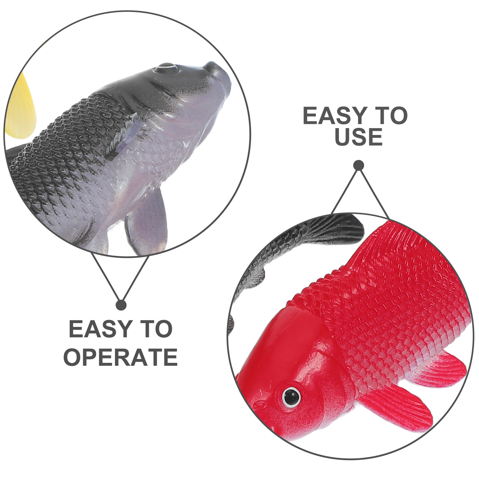 3 個の魚工芸品おもちゃリアルなプラスチック魚の置物人工水槽 - Aquarium Fish In Pond のレビューと価格