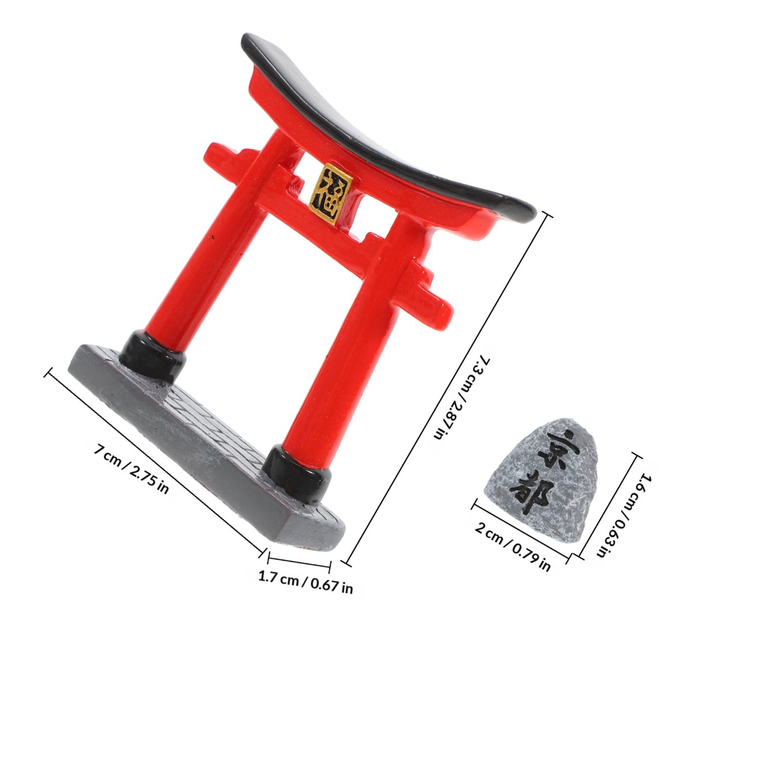 日本の鳥居門 小型京都石像 ミニチュア水槽飾り 魚タンク景観 - Aquarium Fish Japanese のレビューと価格