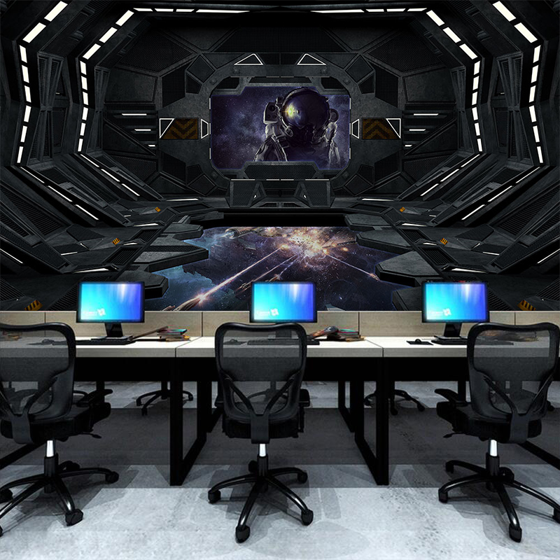 3Dスペースカプセル壁画,SF映画,テレビの背景壁,KTV, - Background Film 3D のレビューと価格