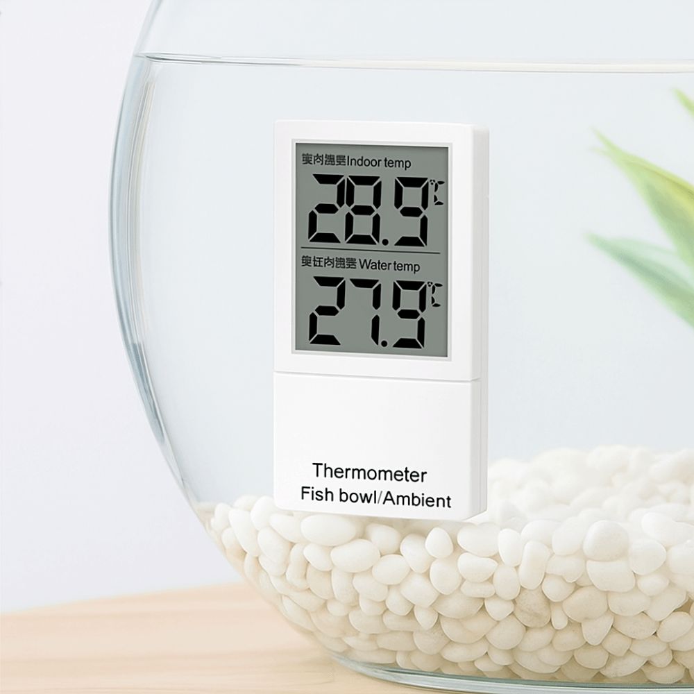 LCDデジタルディスプレイミニ水族館温度計防水垂直水温計ゲー - Aquarium Thermometer のレビューと価格