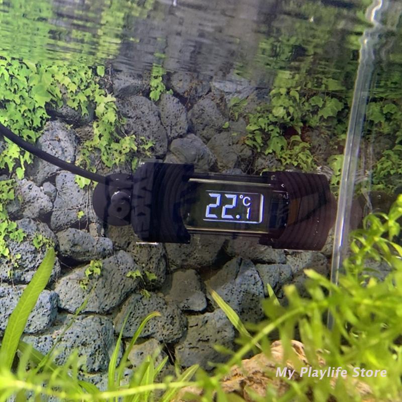 デジタル水族館温度計,水中魚風車体温計,吸盤付き,持ち運びが - Aquarium Thermometer のレビューと価格