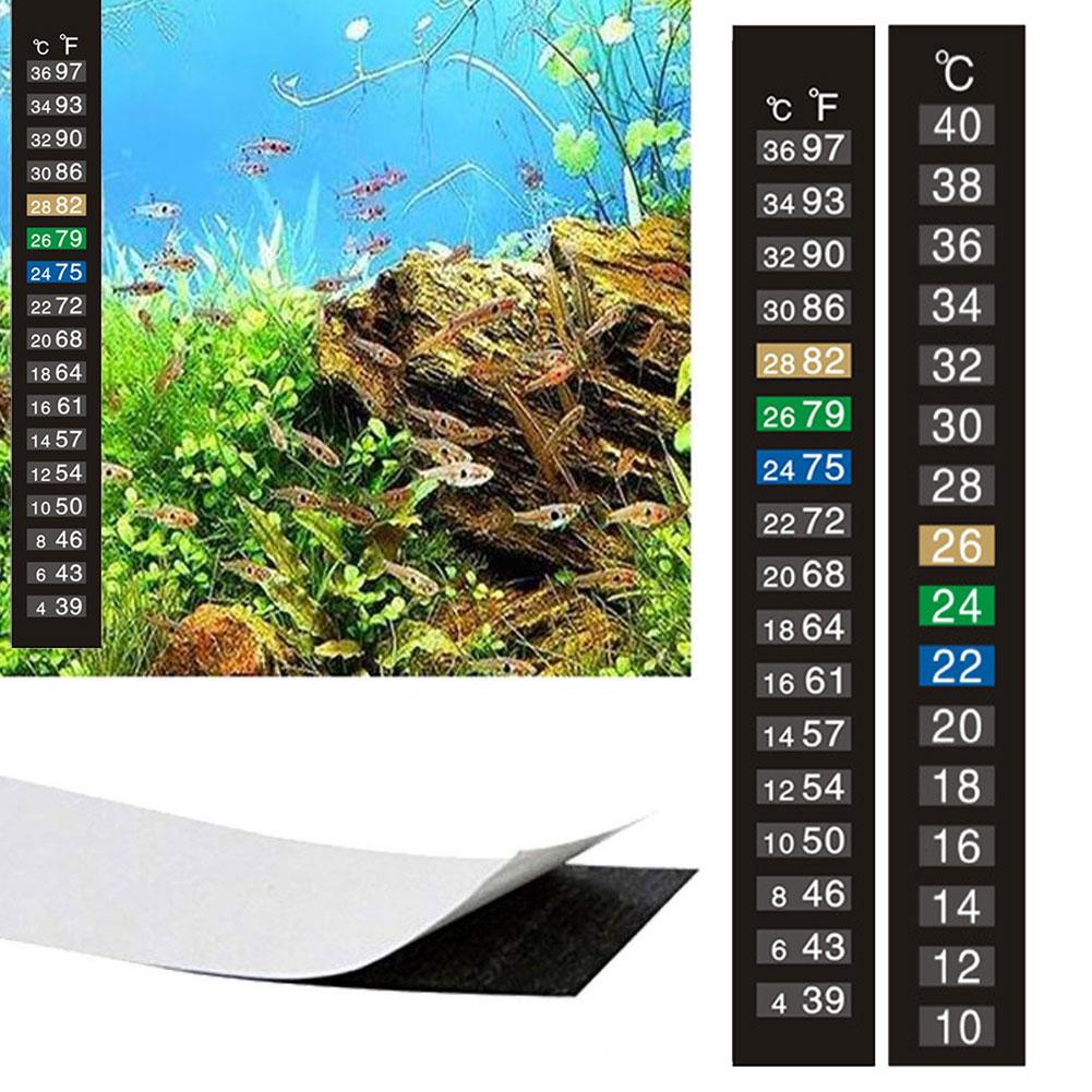 変色温度計 粘着式水槽温度測定 温度測定ツール 魚の温度 水 - Aquarium Thermometer のレビューと価格