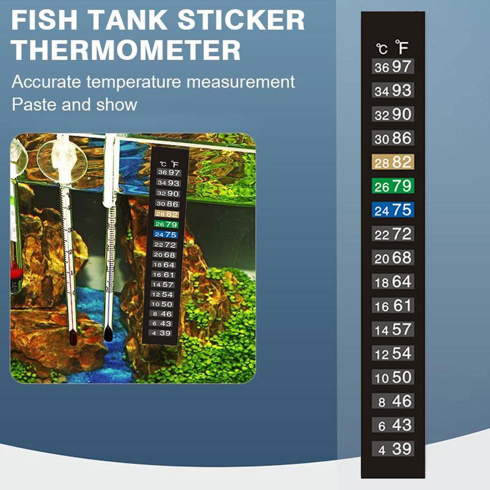 変色温度計 粘着式水槽温度測定 温度測定ツール 魚の温度 水 - Aquarium Thermometer のレビューと価格