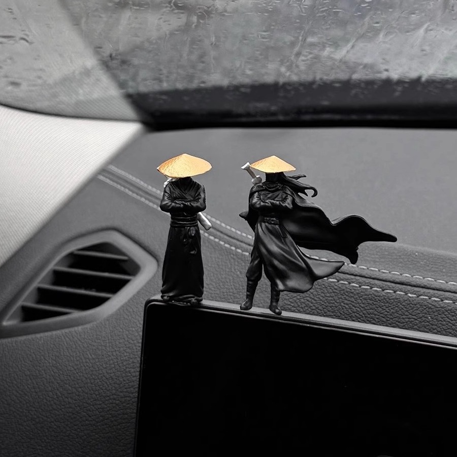 車のインテリアアクセサリー人形ミニチュア江湖騎士パビリオンボ - Aquarium Fish Accessories のレビューと価格