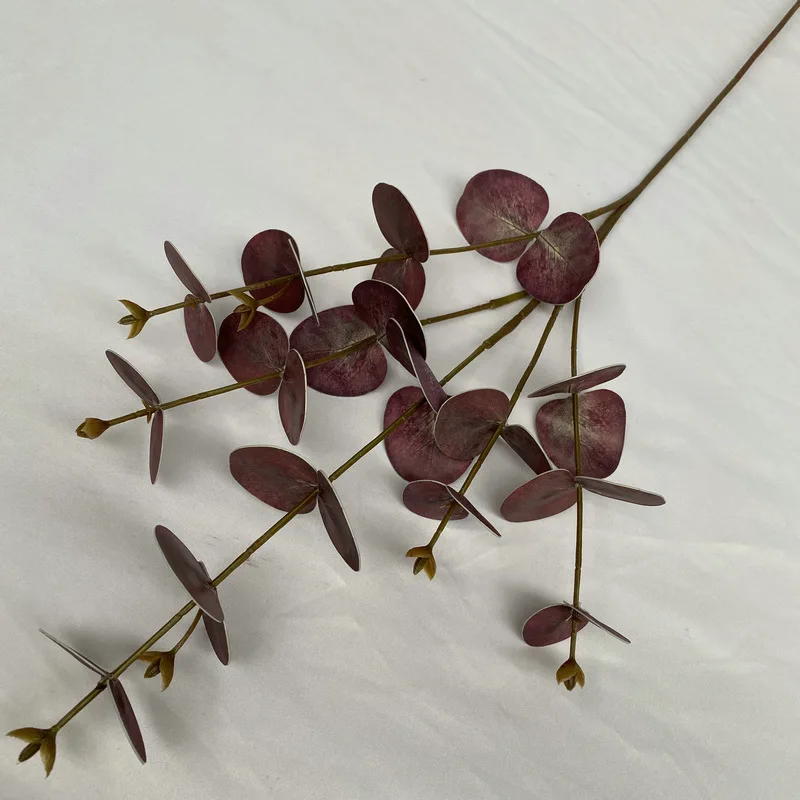 5 個の偽の緑の植物 3D 印刷ユーカリの葉ホームマネーデコ - Background Film 3D のレビューと価格