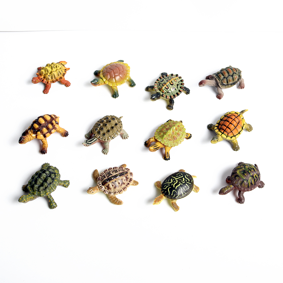リアルなミニチュア潜水艦海タートルモデル、海の動物亀の置物、 - Aquarium Fish Accessories のレビューと価格
